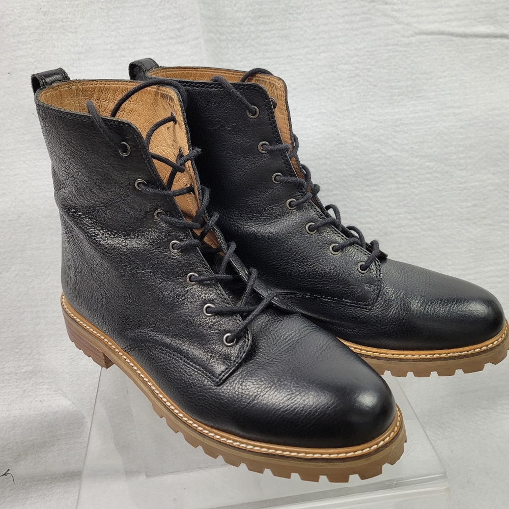 Madewell Black Lace Up Boots